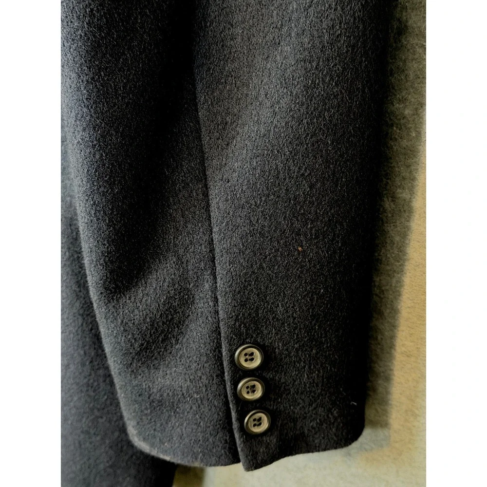 Emanuel Ungaro Cashmere Wool Blazer 48 Navy Blue Old Money Timeless Corp Luxury